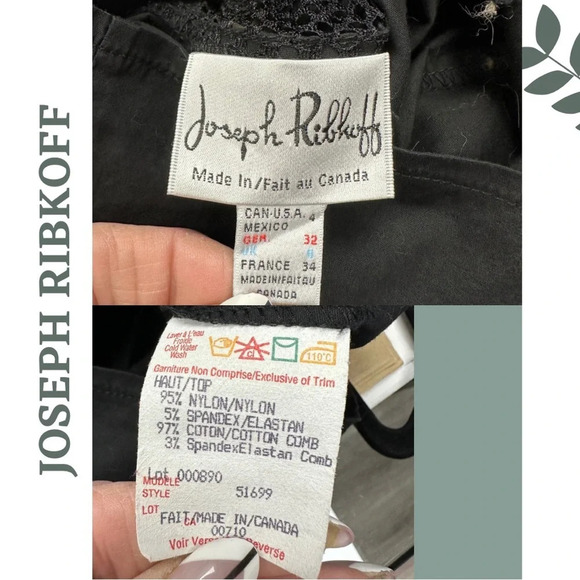 Joseph Ribkoff Sleeveless Button Front
Top Black Meah Yoke Detail Size 4 - Picture 9 of 9